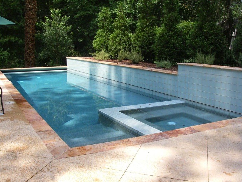 a modern pool
